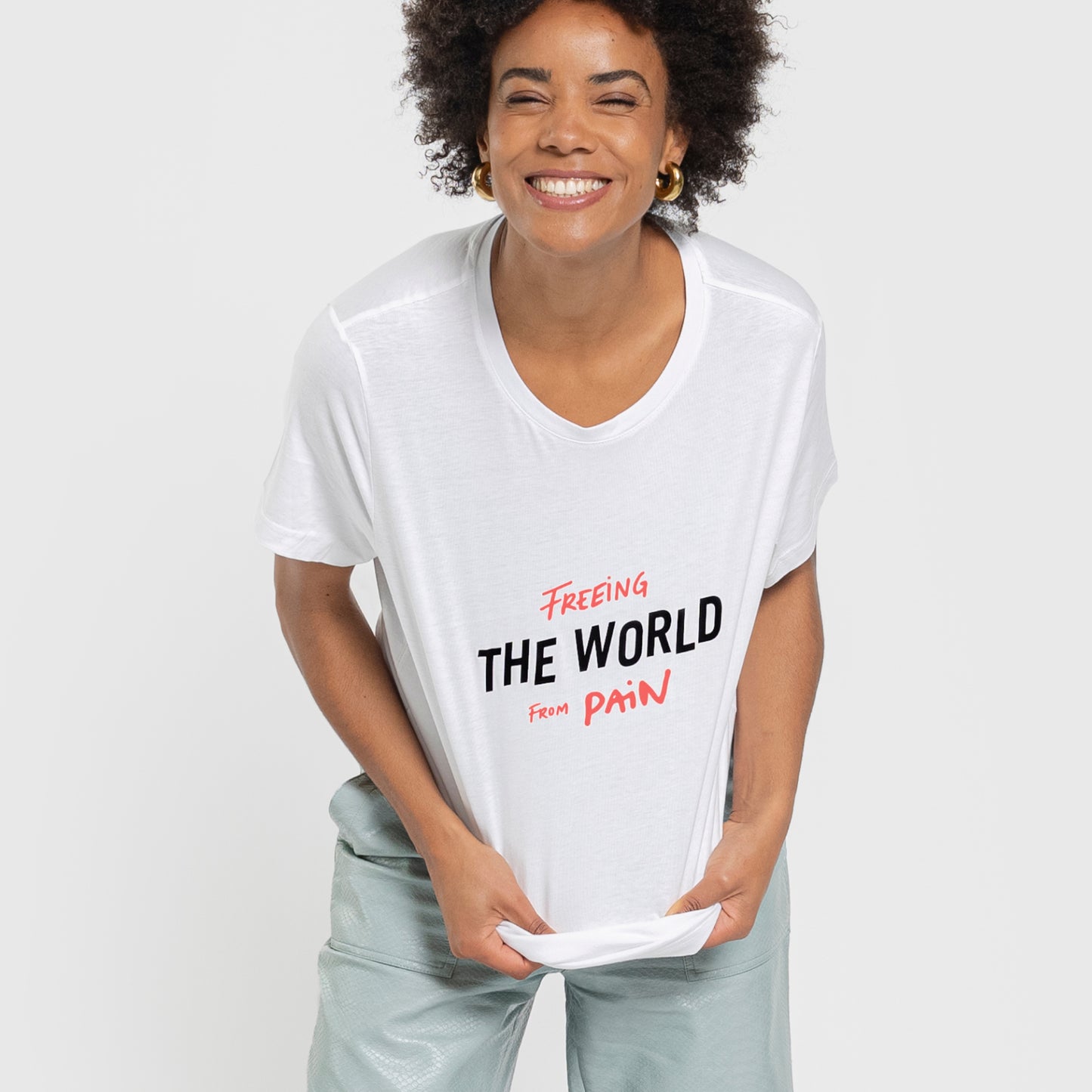 Freeing the World From Pain Tee